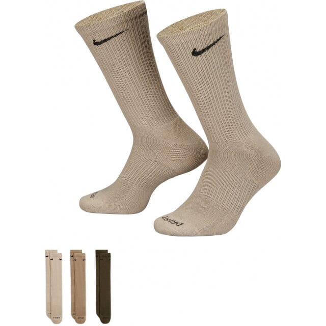 Everyday Plus Cushion Crew Socks - 3 Pack Apparel & Accessories Nike Black L 