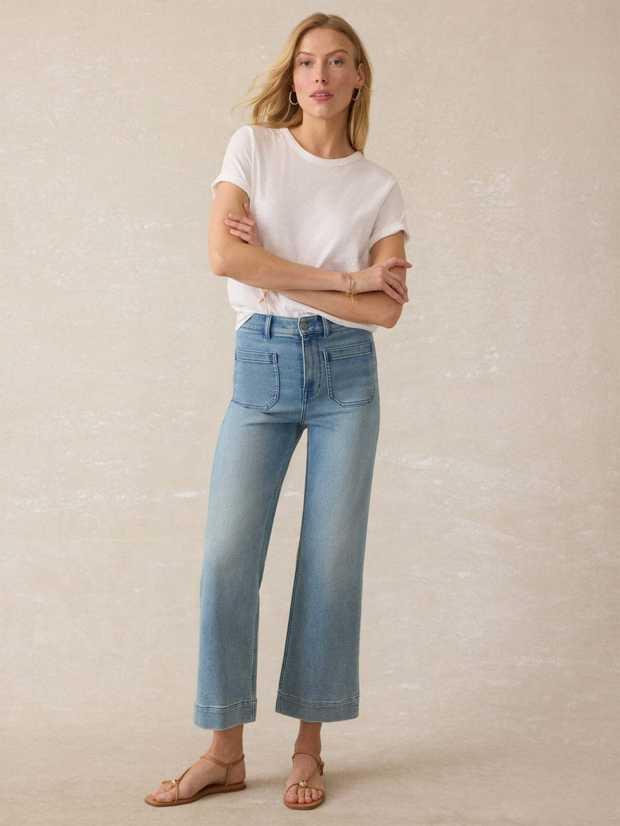 Faherty Stretch Terry Patch Pocket Ankle Pant - Women's Shorts Faherty