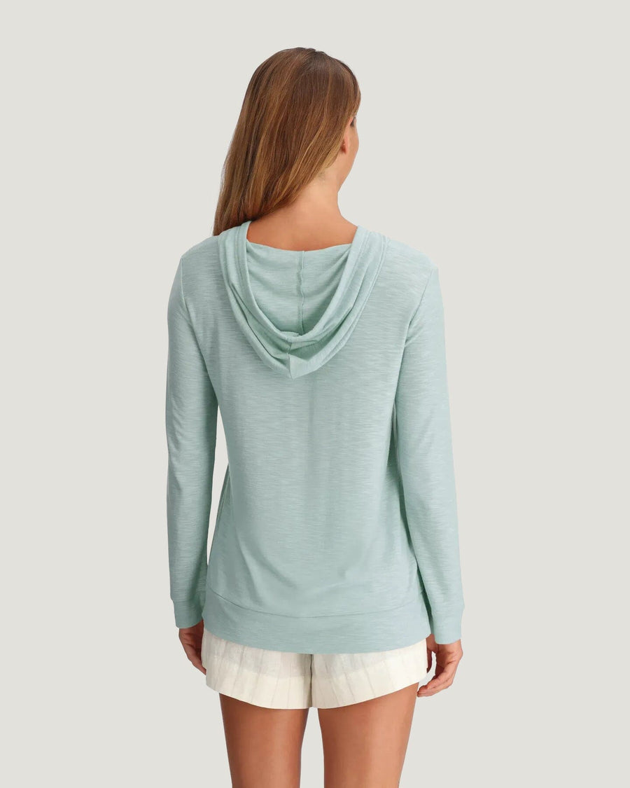 Free Fly Bamboo Slub Hoodie - Women's Hoodies and Sweatshirts Free Fly Tropic Sea XS