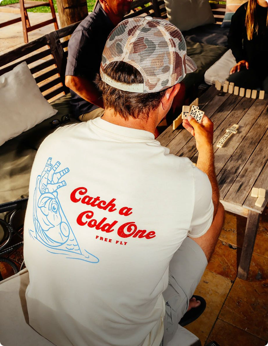 Free Fly Cold Ones Pocket Tee - Men's T-Shirt Free Fly