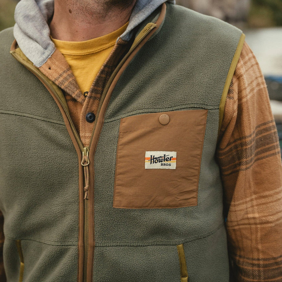 Howler Bros. Free Range Fleece Vest Jackets & Fleece Howler Brothers