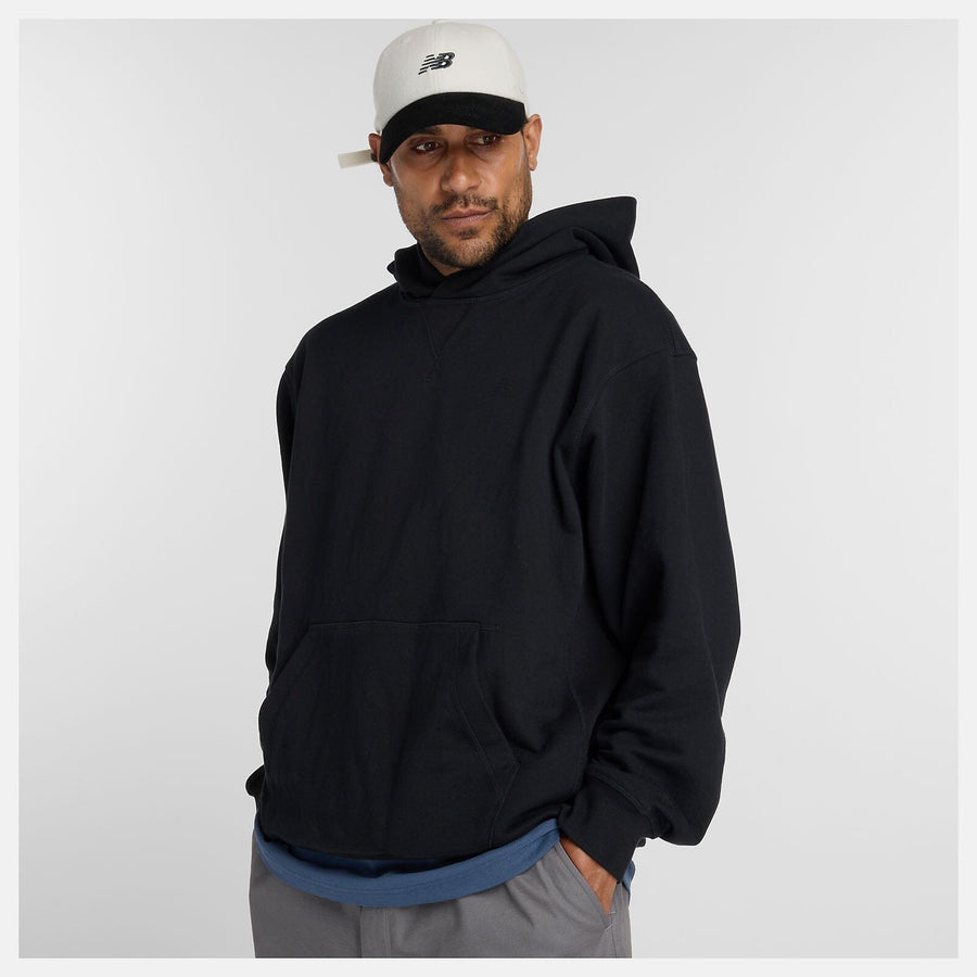 New Balance Numeric French Terry Hoodie Hoodies and Sweatshirts New Balance Arid Stone M