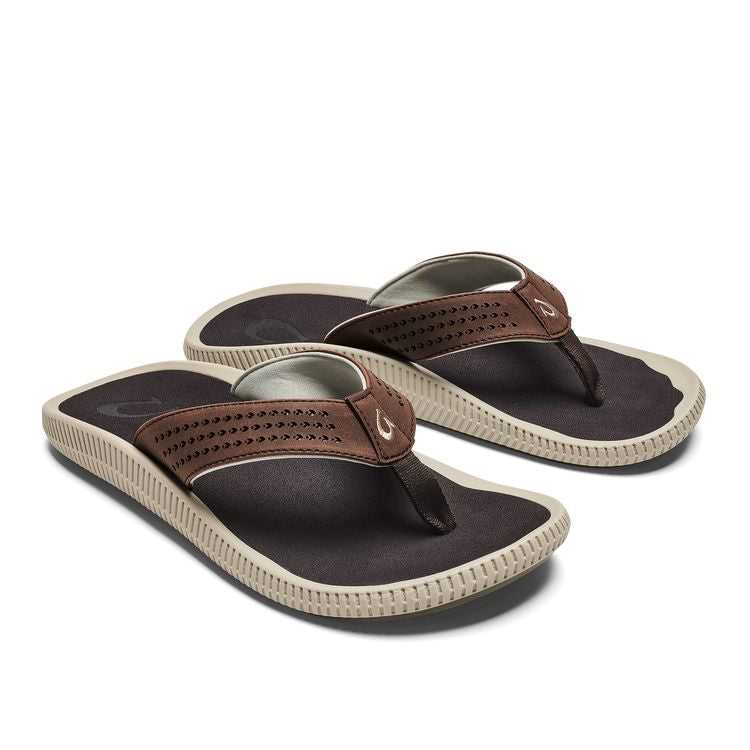 OluKai Ulele (Dark Wood/Dark Wood) - Men's Shoes OluKai