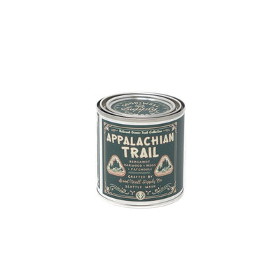 1/2 Pint National Parks Candle 8oz General Good & Well Supply Co. Appalachian Trail 8 oz