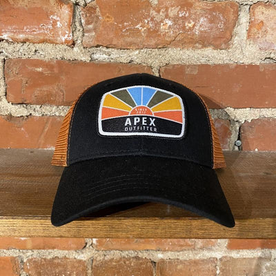 Apex Outfitter Sunset Logo Trucker General Pukka