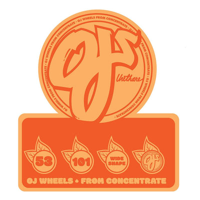 OJ Wheels 53mm From Concentrate Hardline 101a General Eastern Skateboard Supply