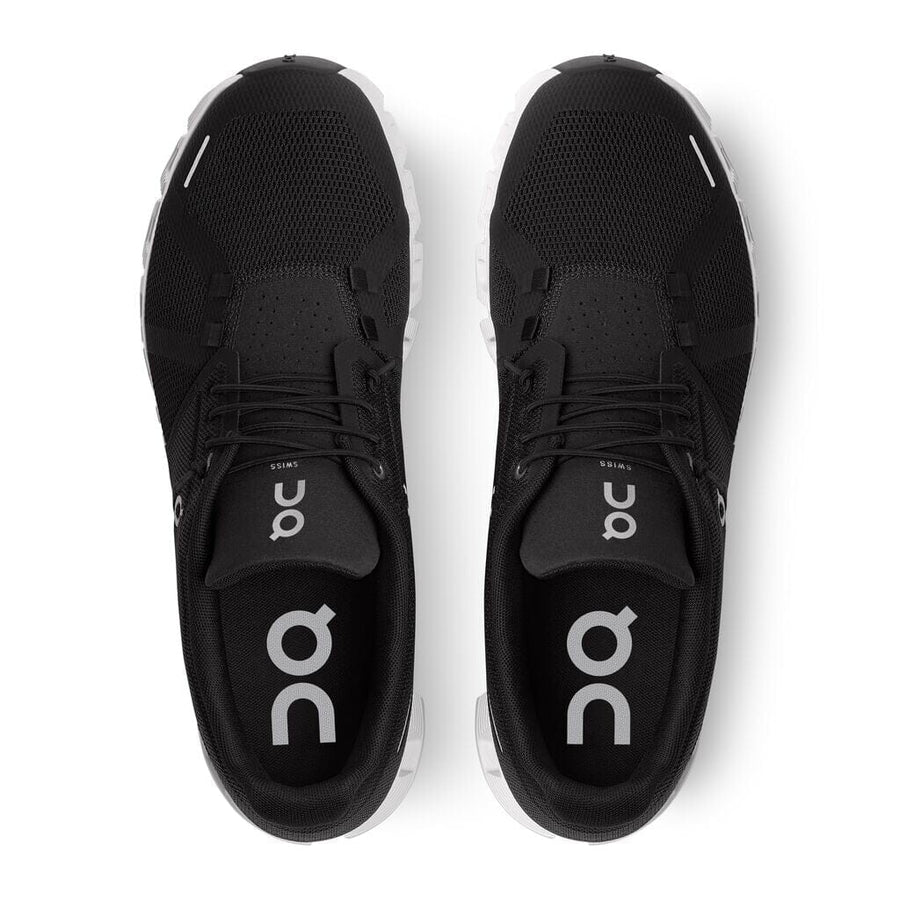 On Running Cloud 5 - Men's (Black/White) Shoes On Cloud 