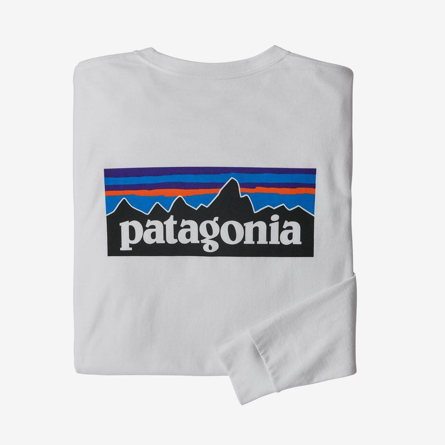 Patagonia Long-Sleeved P-6 Logo Responsibili-Tee - Men's General Patagonia XL Barn Red 