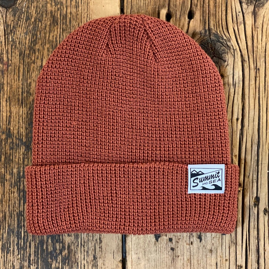 Summit and Sea Dredge Knit Beanie General Pukka Red Clay
