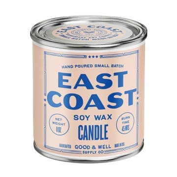 1/2 Pint National Parks Candle 8oz General Good & Well Supply Co. East Coast 8 oz