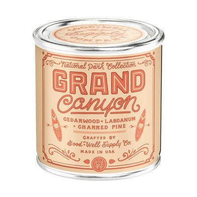 1/2 Pint National Parks Candle 8oz General Good & Well Supply Co. Grand Canyon 8 oz