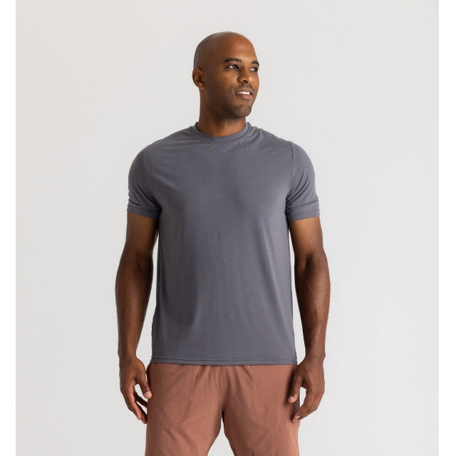 Men's Elevate Lightweight Tee Apparel & Accessories Free Fly Apparel Smoke L 