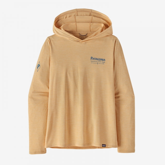 Women's Cap Cool Daily Graphic Hoody Apparel & Accessories Patagonia Water People Banner: Sandy Melon X-Dye L 