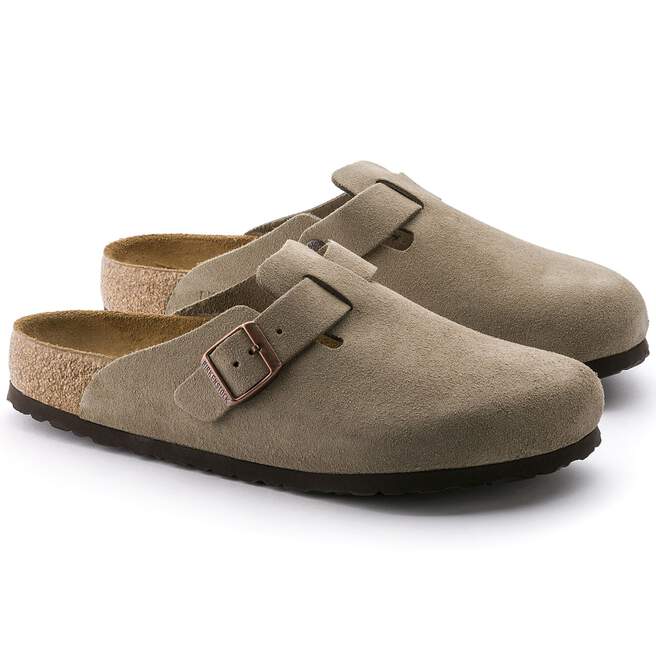 Birkenstock Boston Soft Footbed Clog Suede