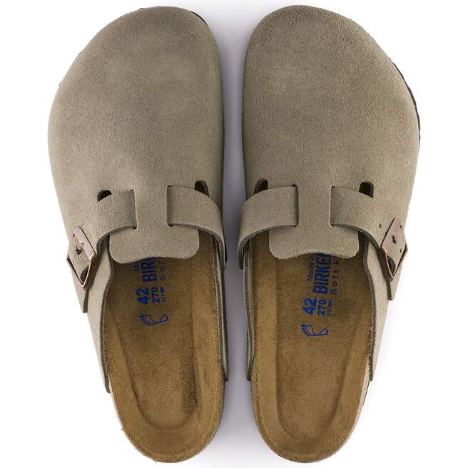 Birkenstock Boston Soft Footbed Clog Suede