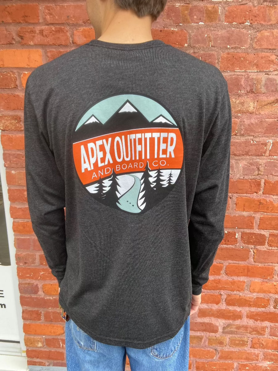Apex Outfitter Circle Logo Long Sleeve T-Shirt General Apex Outfitter & Board Co 