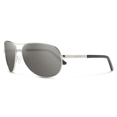 Aviator Apparel & Accessories Suncloud Optics Silver + Polarized Gray One Size