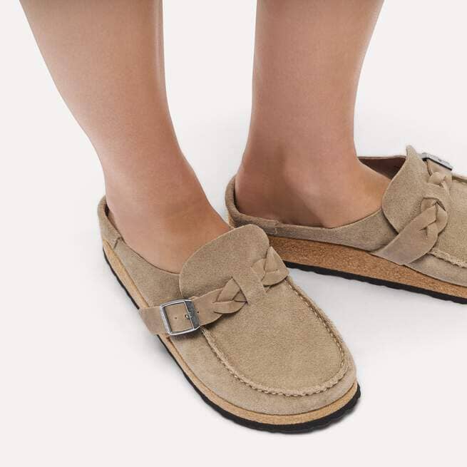 Birkenstock Buckley Braided Suede Leather Clogs Clogs Birkenstock