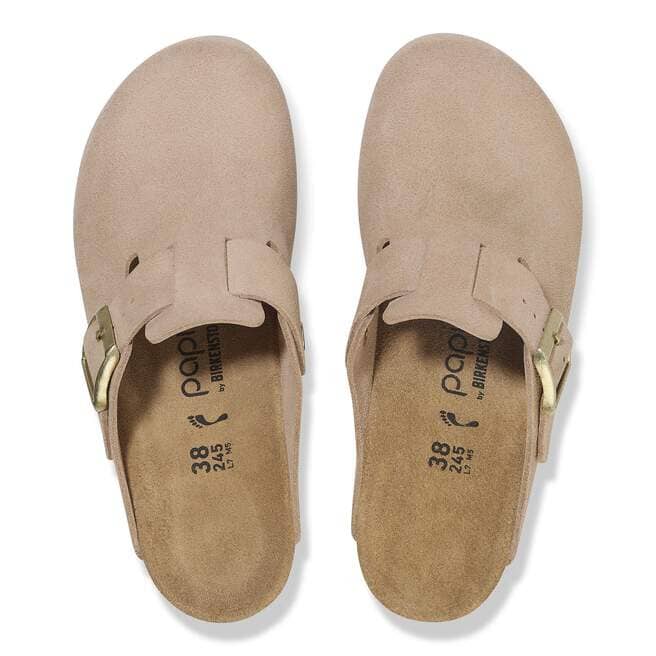 Birkenstock Fanny Suede Leather Wedge Clogs Clogs Birkenstock