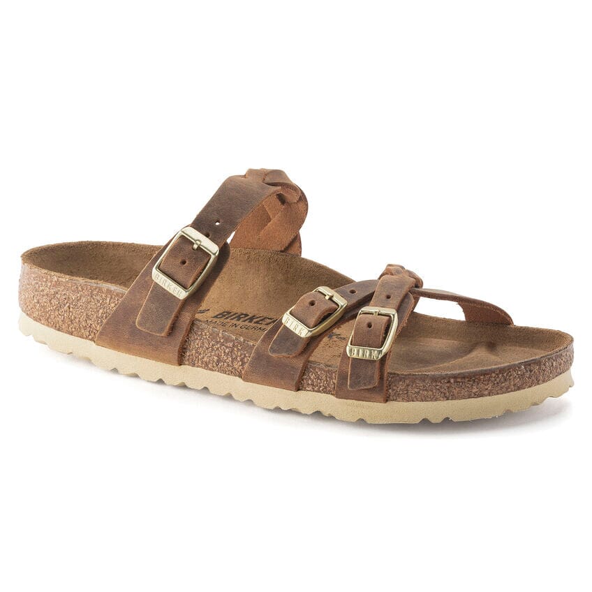 Birkenstock Franca Braided Sandal - Cognac Shoes Birkenstock Cognac 37 