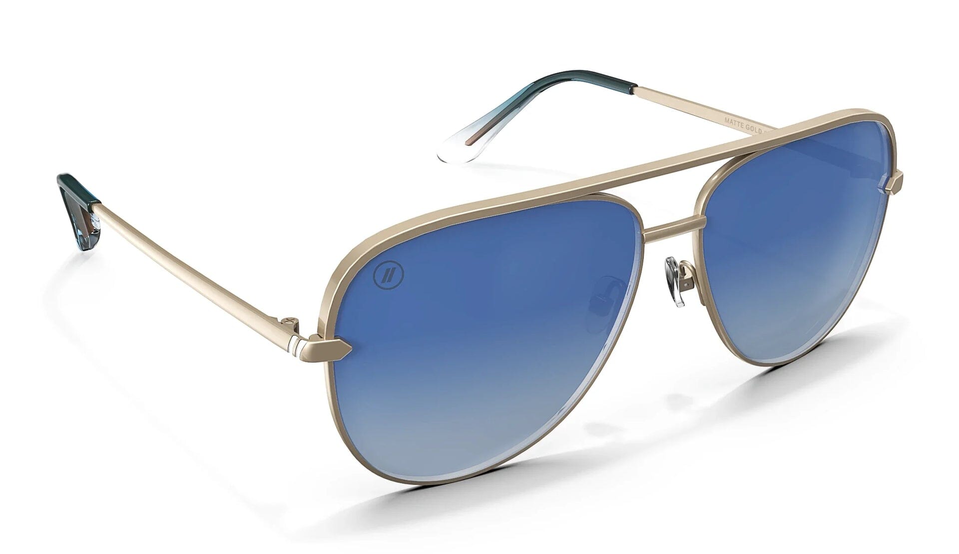 Blenders Shadow Sunglasses Eyewear Blenders Matte Gold