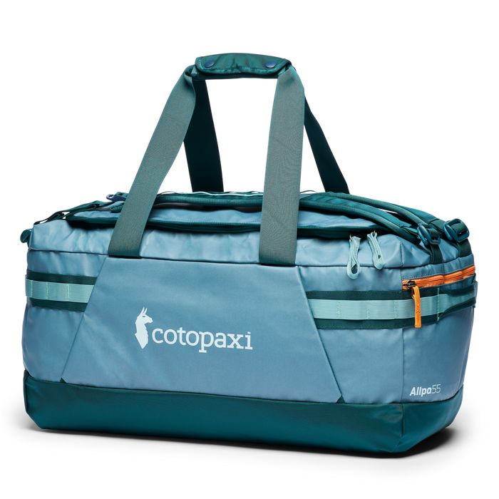 Cotopaxi Allpa Getaway 55L Duffel Travel Bags Cotopaxi Blue Spruce and Abyss