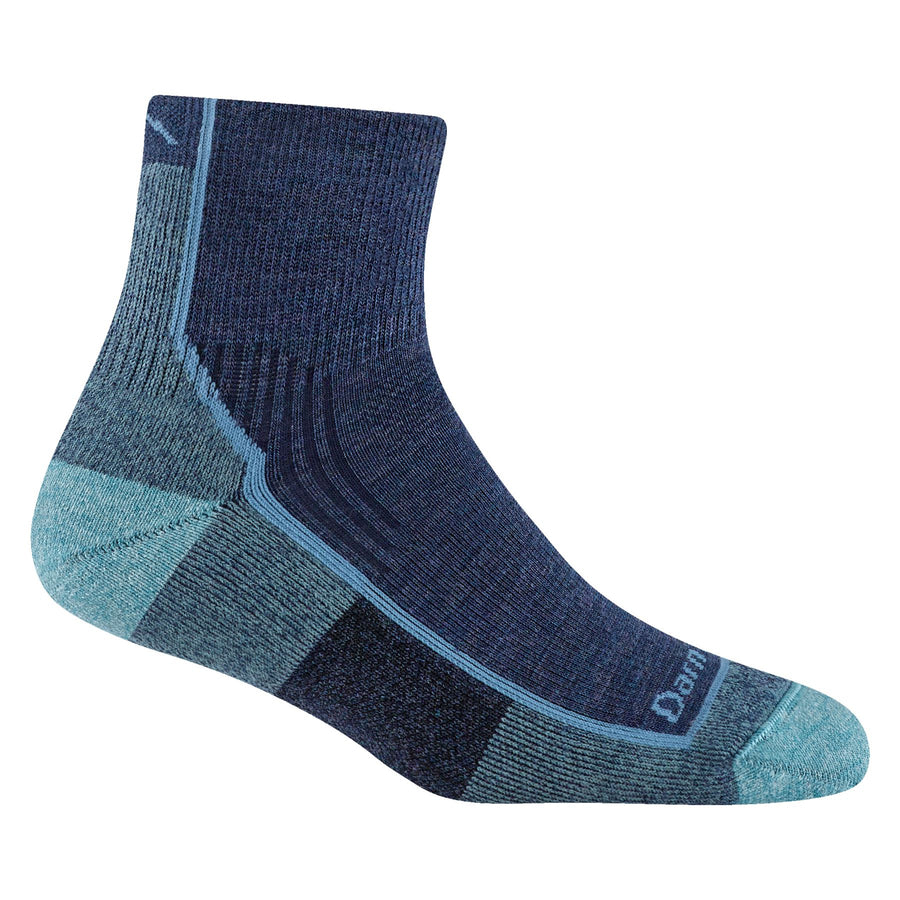 Darn Tough Hike Quarter Midweight w/ Cushion Sock - Women's Women's Performance Socks Darn Tough Vermont Mountain White S 