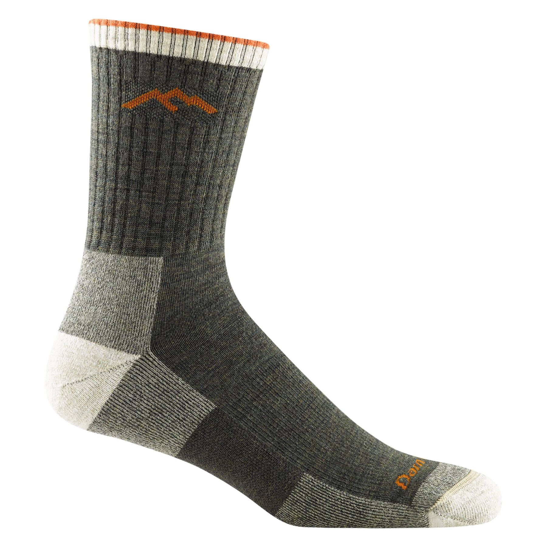 Darn Tough Hiker Micro Crew Midweight Hiking Socks - Men's General Darn Tough Vermont Olive M