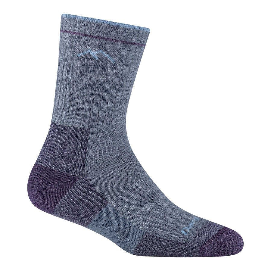 Darn Tough Micro Crew Midweight w/ Cushion Hiking Sock - Women's Women's Performance Socks Darn Tough Vermont Light Denim S 
