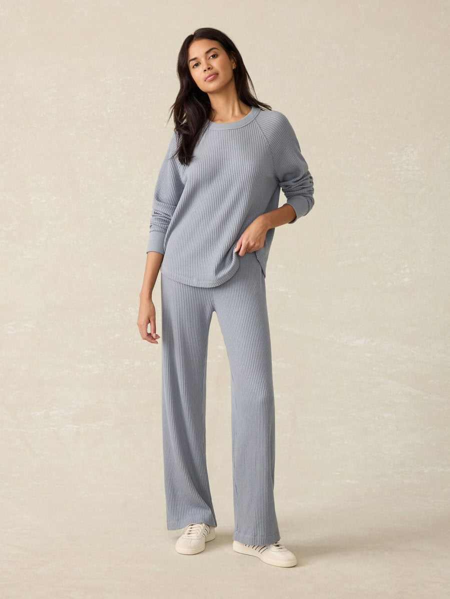 Faherty Legend Waffle Wide Leg Pant - Women's Pants Faherty 