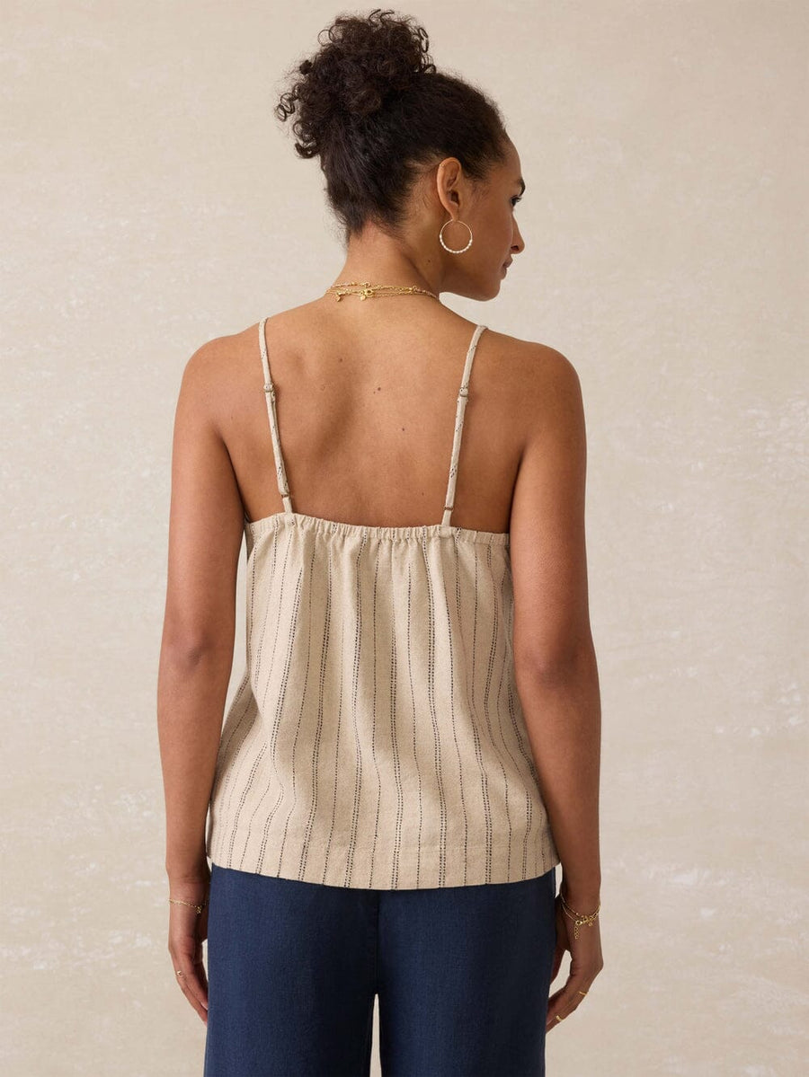 Faherty Riviera Linen Tank - Women's Shirts Faherty 