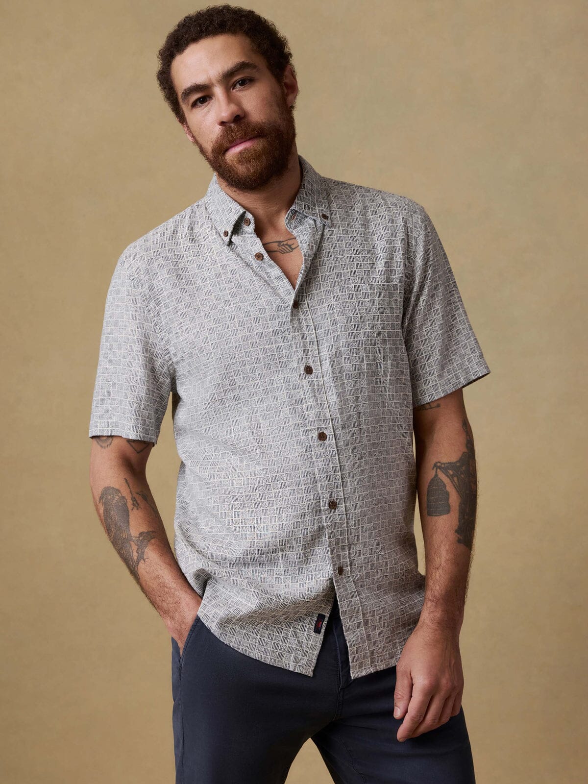 Faherty Short Sleeve Breeze Shirt - Men's Apparel & Accessories Faherty