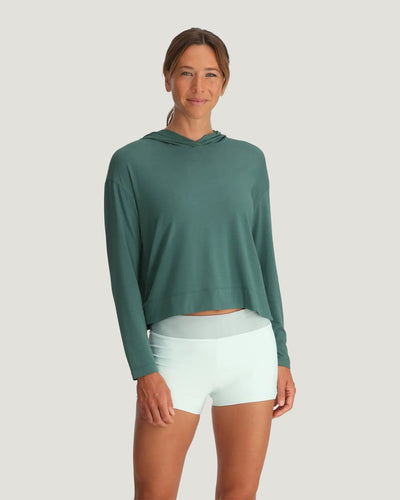 Free Fly Bamboo Shade Crossover Hoodie - Women's Hoodies and Sweatshirts Free Fly