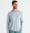 Free Fly Bamboo Shade Long Sleeve - Men's General Free Fly Heather Aspen Grey S