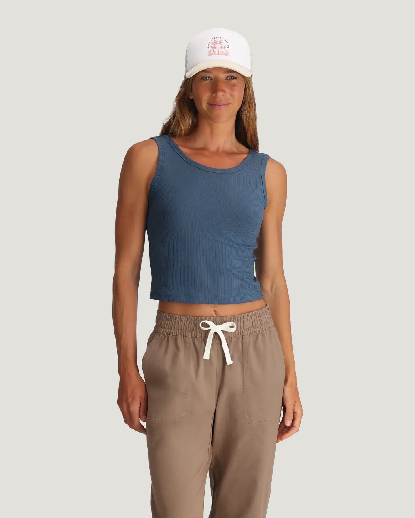 Free Fly Ribbed Bamboo Tank - Women's Shirts Free Fly Pacific Blue XS