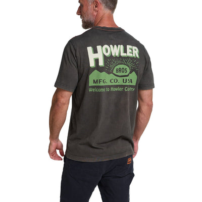 Howler Bros. Cotton Pocket T-Shirt Men's Graphic T-Shirts Howler Brothers HB Mfg. Co. : Antique Black M