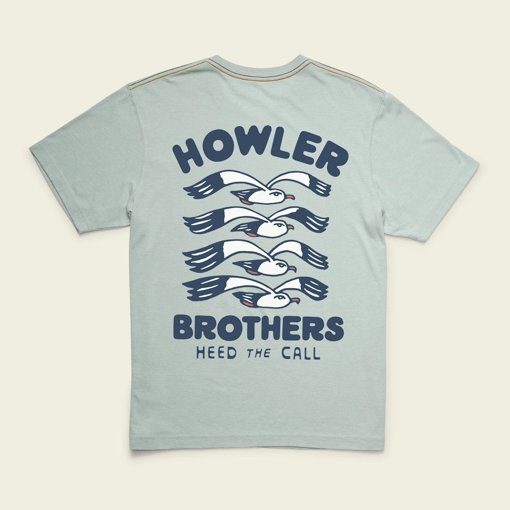 Howler Bros. Cotton T-Shirt General Howler Brothers Flocka Seagulls : Puritan Grey S