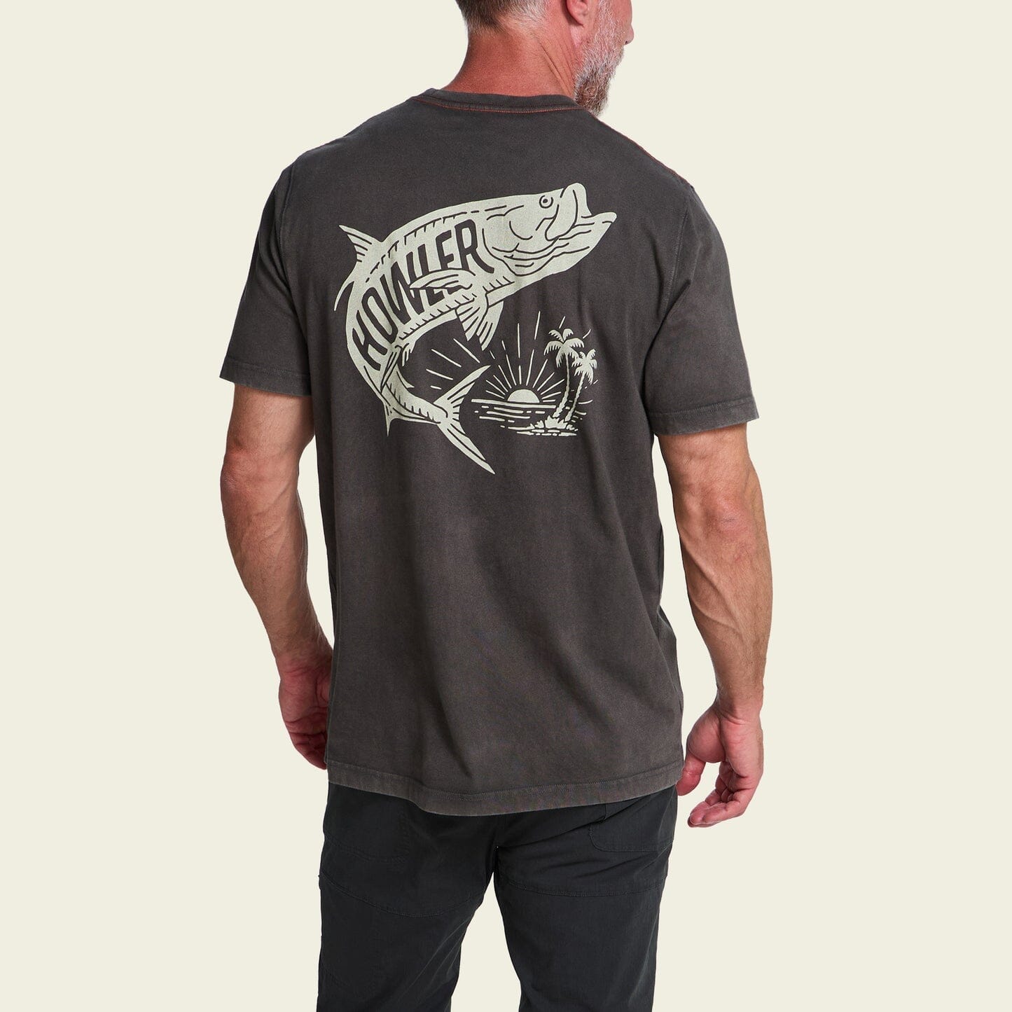 Howler Bros. Dancin’ King Cotton Pocket T-Shirt Men's Graphic T-Shirts Howler Brothers Antique Black M