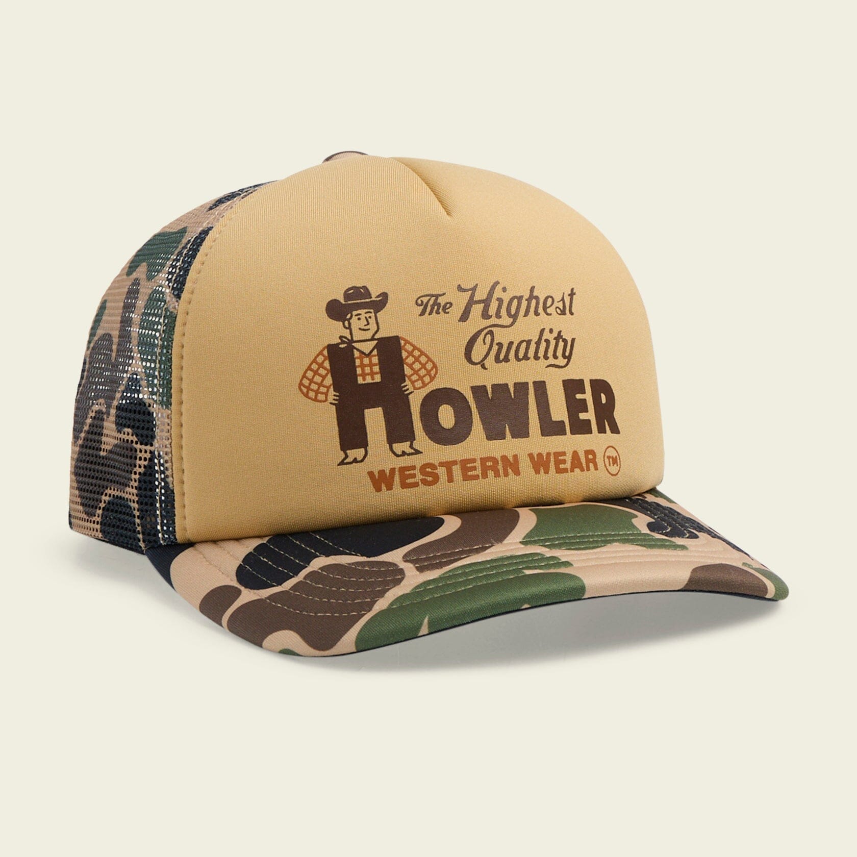 Howler Bros. Foam Dome - Howler Wester Wear : Khaki / Camo Hats Howler Brothers