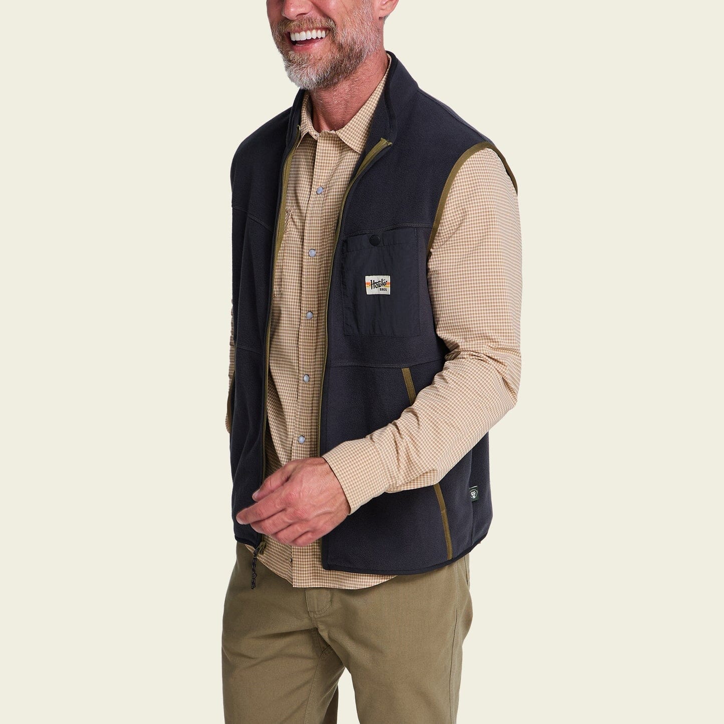 Howler Bros. Free Range Fleece Vest Men's Fleece Vests Howler Brothers Carbonite M