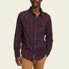 Howler Bros. Harker's Flannel Shirts Howler Brothers Barrett Plaid : Burgundy M 