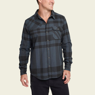 Howler Bros. Harker's Flannel Shirts Howler Brothers Mega Plaid : Petrol M