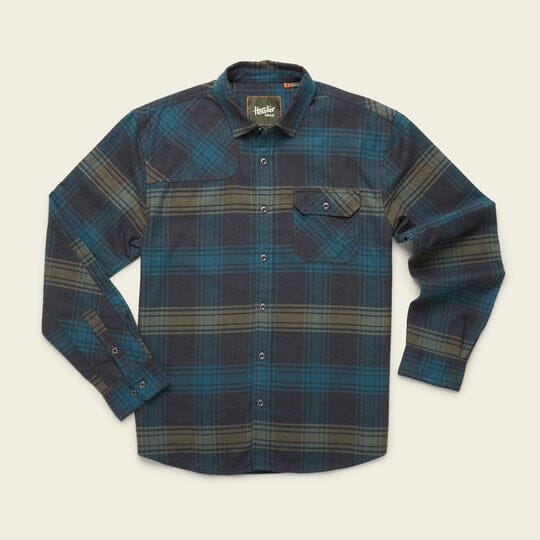 Howler Bros. Harker's Flannel Shirts Howler Brothers Barrett Plaid : Bluenote M 