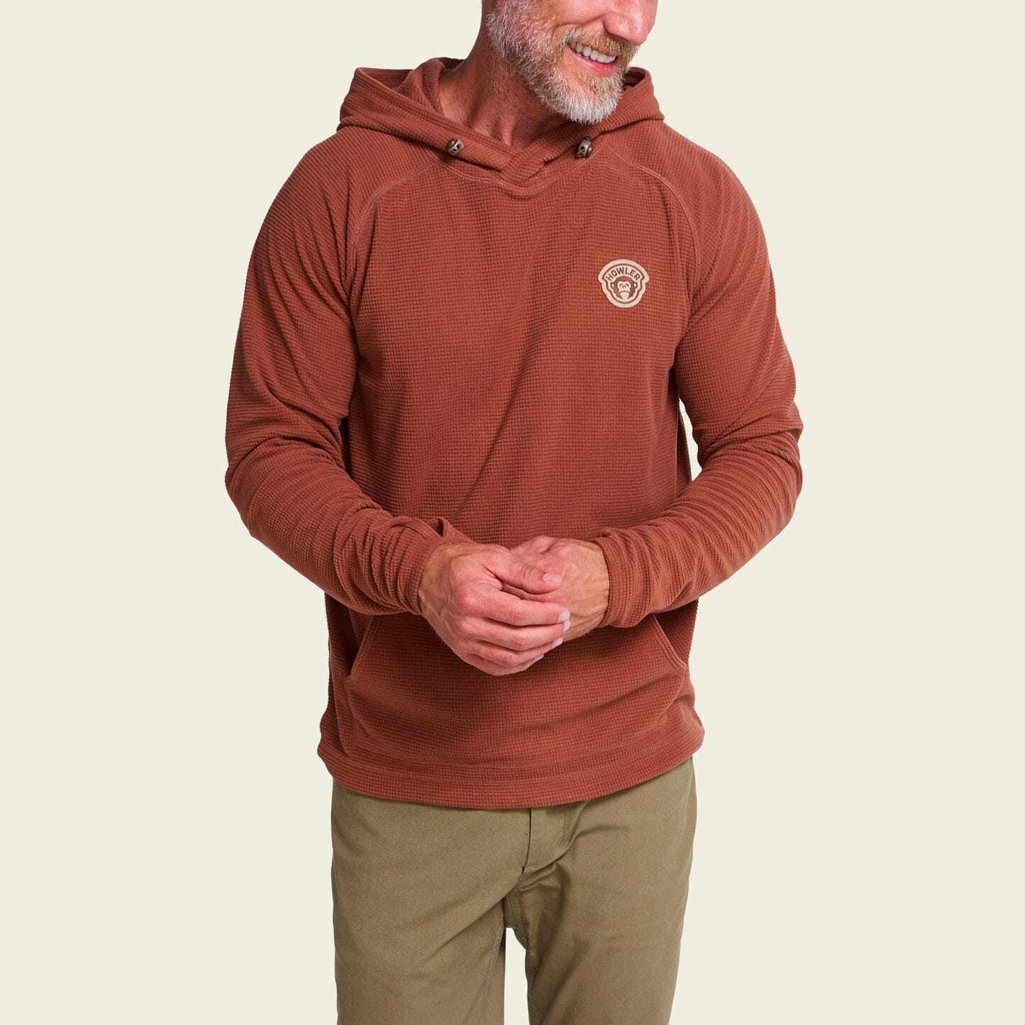 Howler Bros. Palo Duro Fleece Hoodie Men's Performance Sweatshirts Howler Brothers Mink Brown M