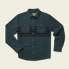Howler Bros. Rodanthe Blanket Flannel Shirts Howler Brothers Diameter Stripe : Petrol M 