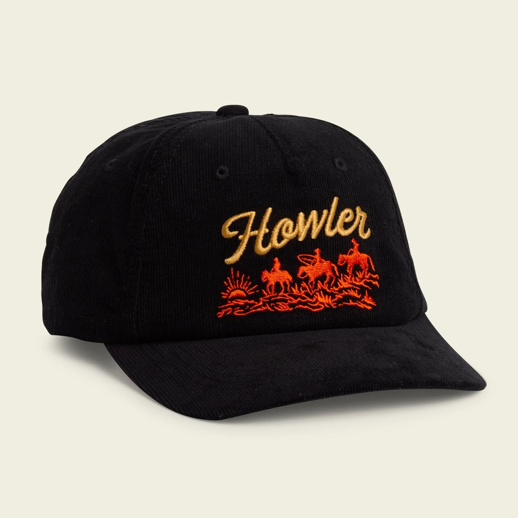 Howler Bros. Standard Hat (Howler Posse : Black Corduroy) Men's Hats Howler Brothers