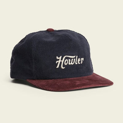 Howler Bros. Unstructured Snapback Hat General Howler Brothers Howler Script : Navy / Burgundy