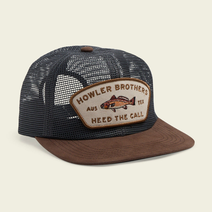 Howler Bros. Unstructured Snapback Hats - Feedstore (Redfish:Brown/Grey) Hats Howler Brothers 