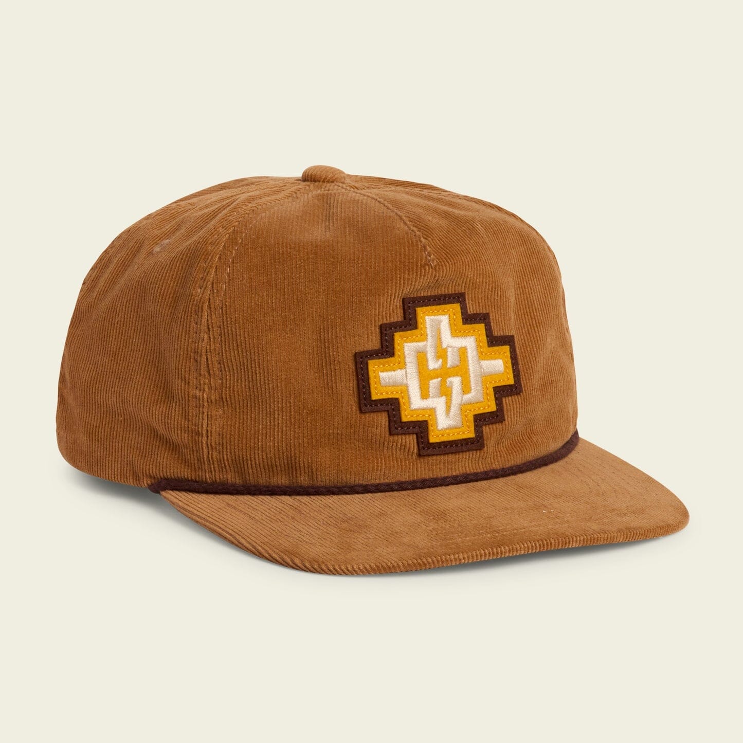 Howler Bros. Unstructured Snapback Hats (H Bolt Motif : Tan Corduroy) Men's Hats Howler Brothers