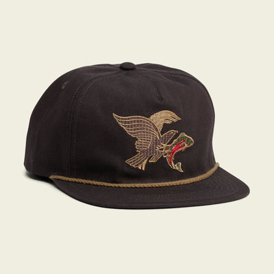 Howler Bros. Unstructured Snapback Hats - Osprey Prey : Black Twill Hats Howler Brothers